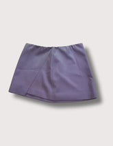 Alice + Olivia Purple Crossover Mini Skirt