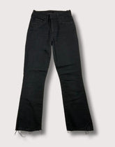 Mother Ash Black Distressed Denim Jeans