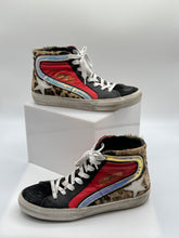 Golden Goose Pony Hair Animal Print Sneakers