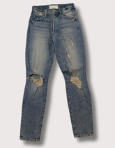 Mother Distressed Ripped Knee Jeans