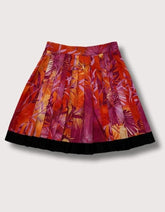 Versace Jungle Print Pleated Mini Skirt