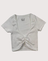 Out From Under Crop Shirt