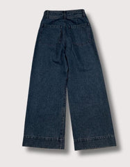 Apiece Apart Mid High Rise Wide Leg Jeans