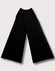 Abbey Glass Black Wide Leg Pants