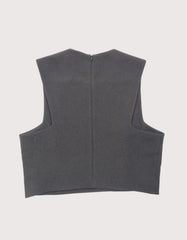 Blaque Label Sleeveless Zipper Back Cropped Top
