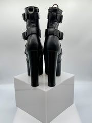 Saint Laurent Leather Moto Boots
