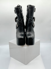 Saint Laurent Leather Moto Boots
