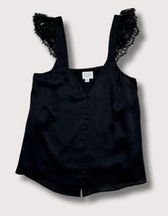 Cami NYC Victoria Lace-Trimmed Silk-Charmeuse Camisole