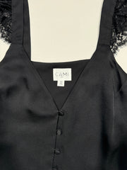 Cami NYC Victoria Lace-Trimmed Silk-Charmeuse Camisole