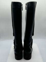 Chanel Interlocking CC Logo Leather Boots