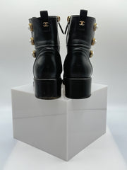 Chanel 2017 Faux Pearl Accent Boots