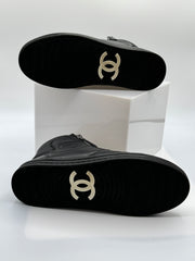 Chanel 2014 Interlocking CC Sneakers Hi Top