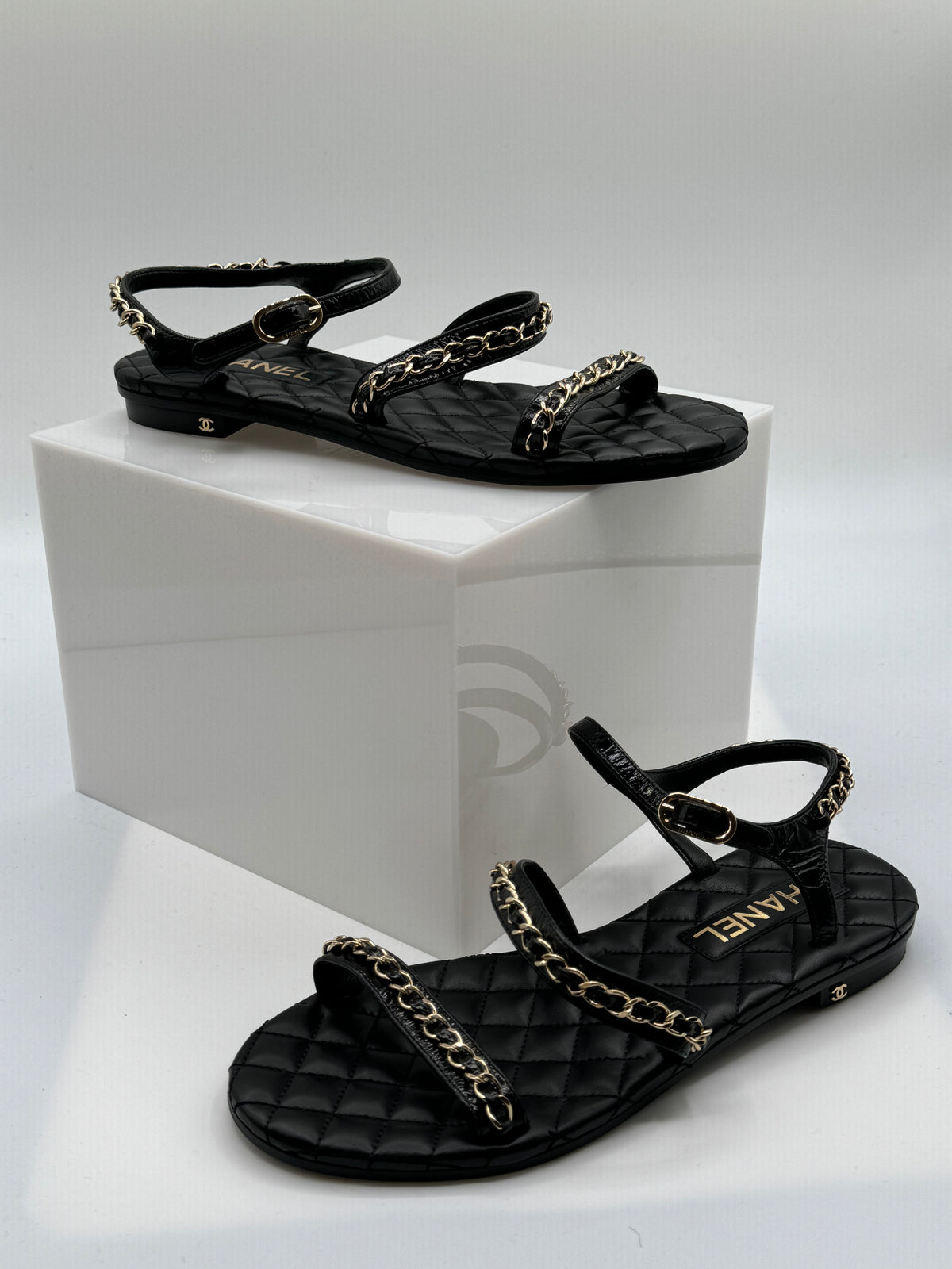 Chanel Leather Sandal