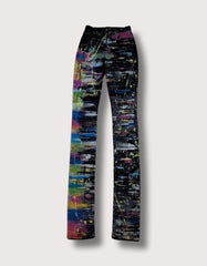 Dolce & Gabbana 'Splatter Paint' High-Rise Straight Leg Jeans