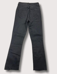 Mother Ash Black Distressed Denim Jeans