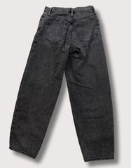 Frame Le Nouveau High Waist Ankle Straight Baron Wash Black Jeans