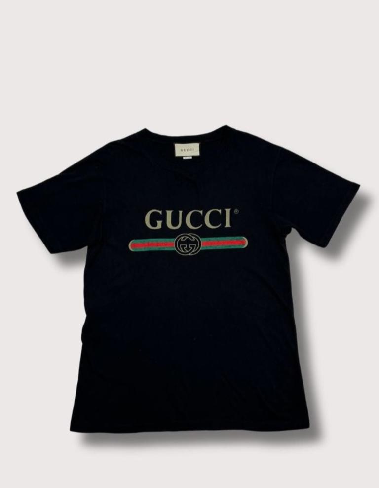 Gucci Distressed Logo T-Shirt