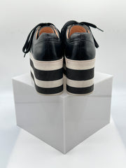 Gucci Leather Web Peggy Platform Sneakers