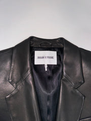 Imaan x Frame Lamb Leather Blazer