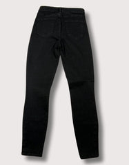 L'Agence Black Button Denim Pants