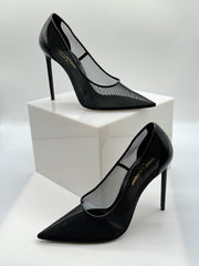 Saint Laurent Anja Mesh Pointed Toe Pumps