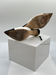 Chanel Cap-Toe Interlocking CC Logo Heel