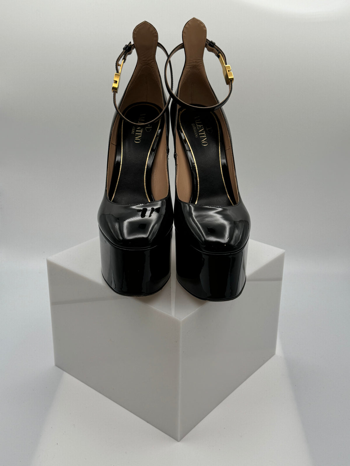 Valentino Pointed Toe High Heel Platform Pumps