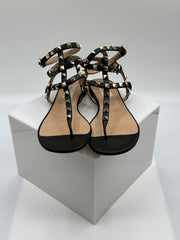 Valentino Rockstud Flat Thong Sandals