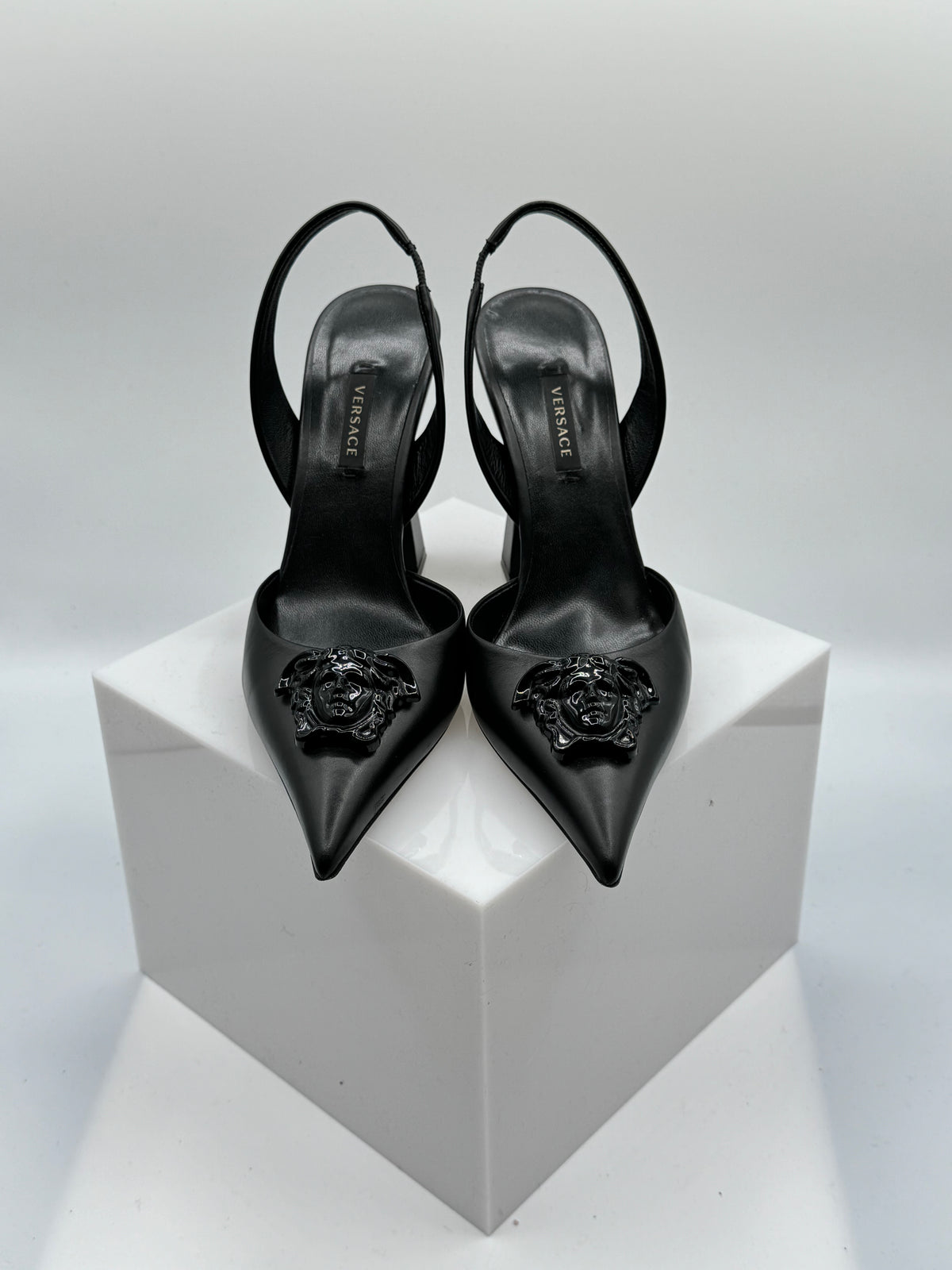 Versace La Medusa Slingback Pumps