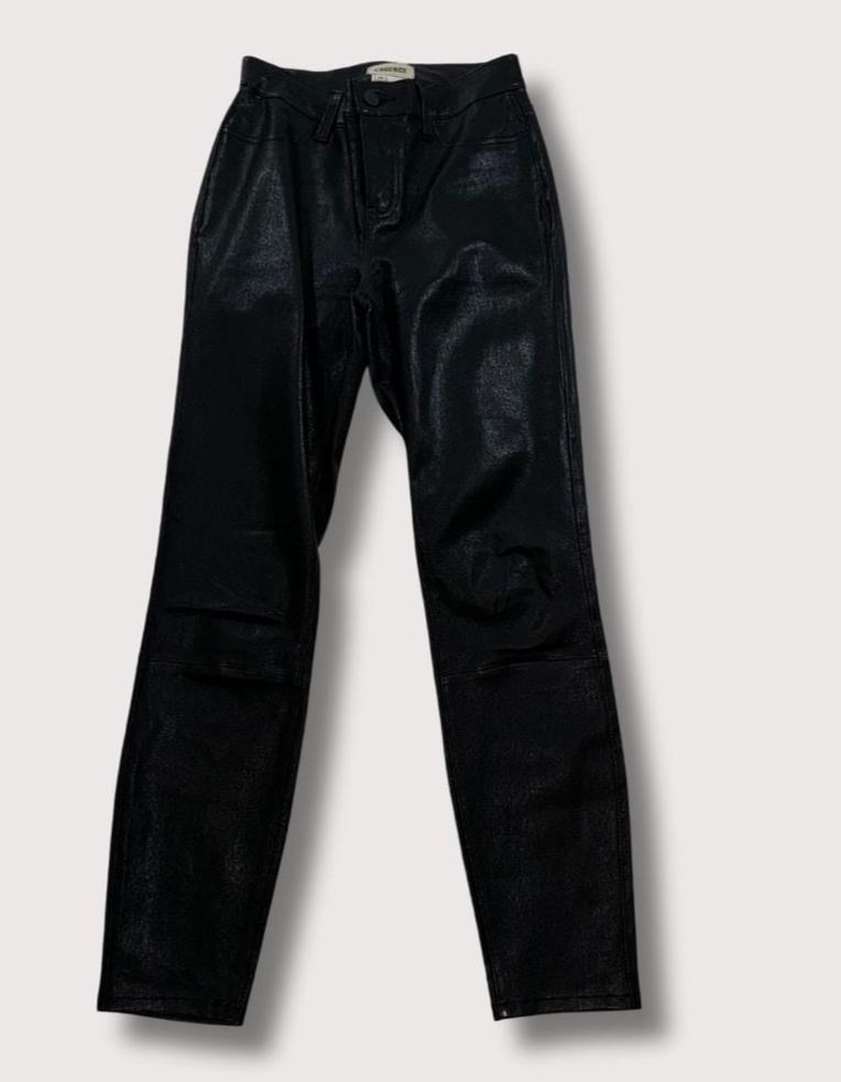L’Agence Lamb Waxed Leather Pant
