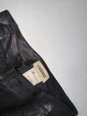 L’Agence Lamb Waxed Leather Pant