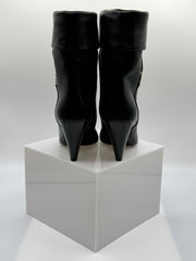 Saint Laurent Liz Leather Midcalf Boots