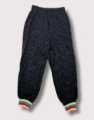 Gucci Floral Guipure Lace Joggers