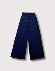 Burberry Monogram Silk Wide-Leg Pants