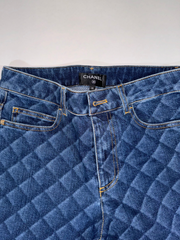Chanel Checkered Highwaist Jeans