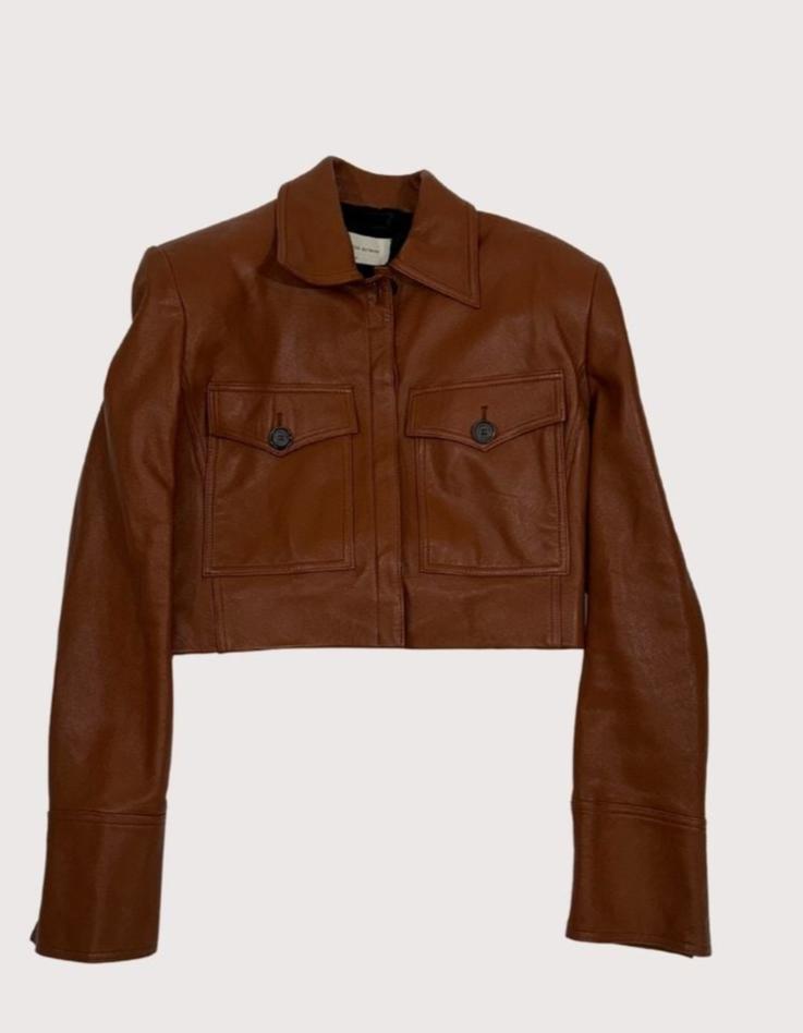 Magda Butrym Lamb Leather Jacket