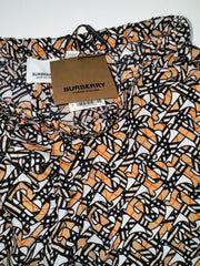 Burberry Neomi Logo-Monogram Silk Pajama Pants