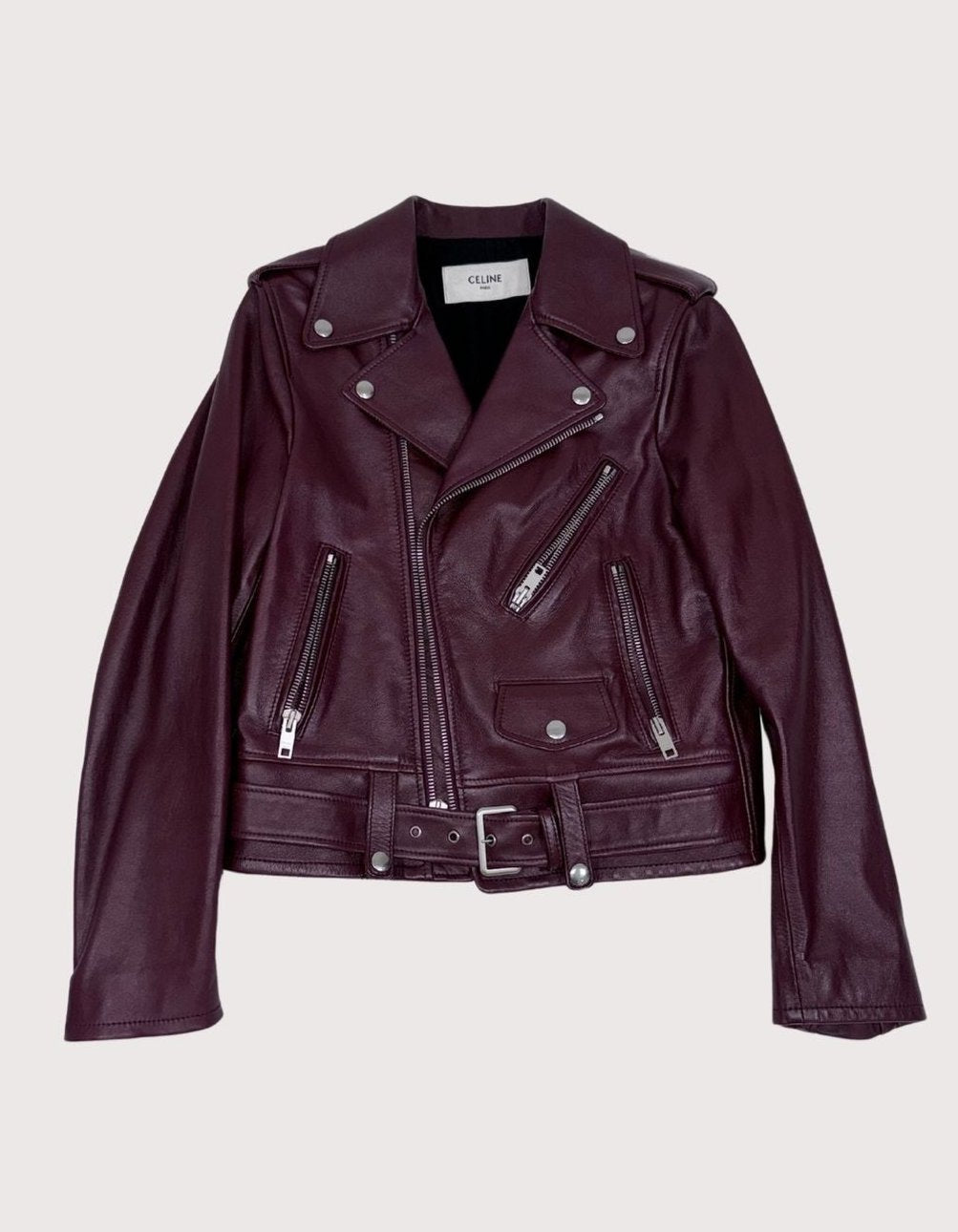Celine Calfskin Leather Biker Jacket
