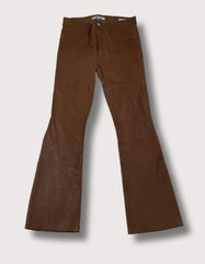 Frame Leather Le Crop Mini Boot in Tobacco