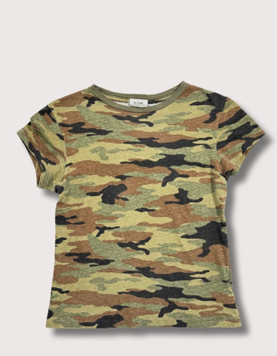 RE/DONE Slim Tee in Camo