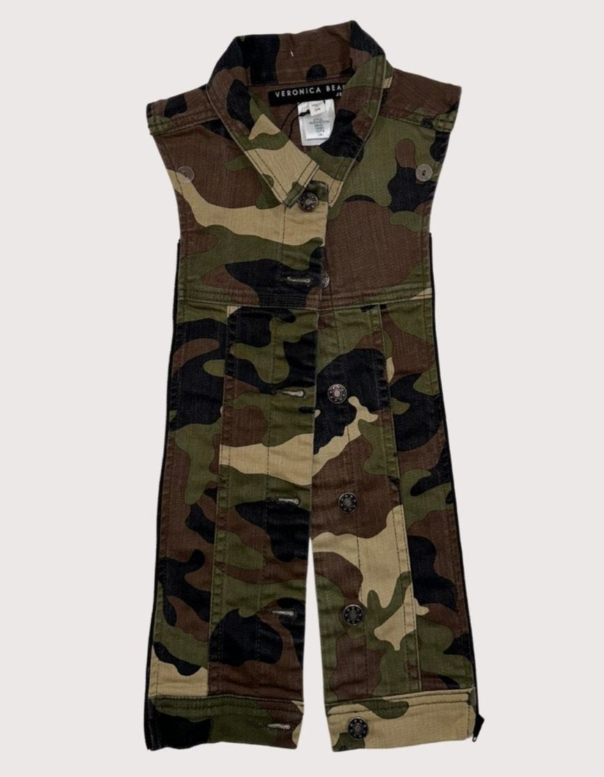 Veronica Beard Camouflage Slate Dickey