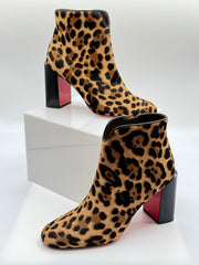 Christian Louboutin Pony Hair Animal Print Boots