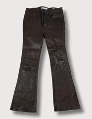 Frame Leather Mini Boot Crop Pants