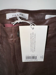 Frame Leather Mini Boot Crop Pants
