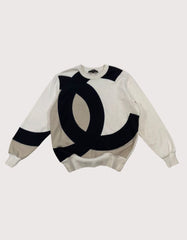 Chanel Cotton CC Logo Sweatshirt