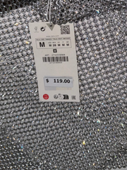 Zara Open 'Diamond' Top