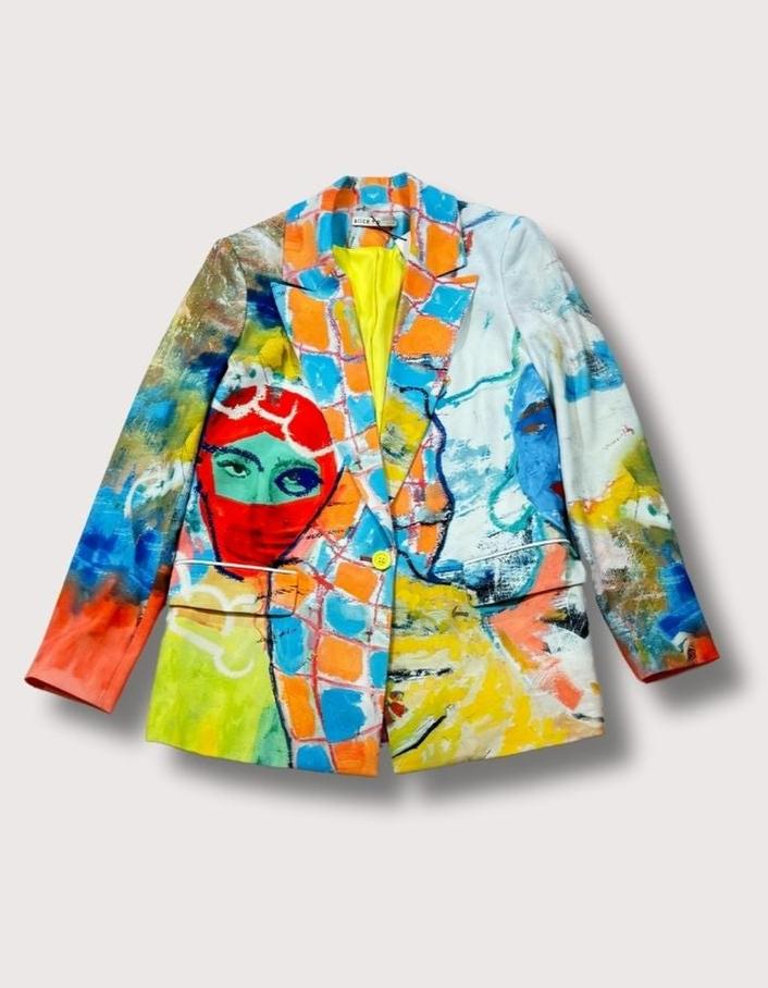 Alice + Olivia Colms Painting Blazer