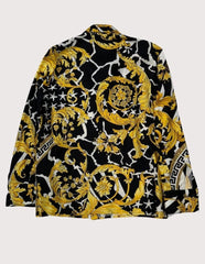 Versace Baroque Silk Oversized Button Up