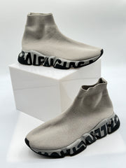 Balenciaga Speed Trainer Graffiti Sock Shoes