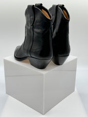 Isabel Marant Leather Whipstitch Trim Western Boot